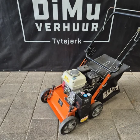 Verticuteermachine benz, met opvangbak