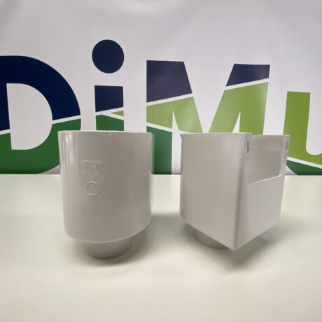 HWA pvc materialen vergaarbak half rond uitloop | 100mm