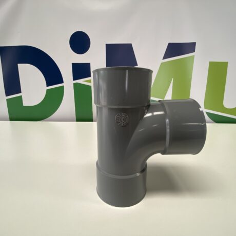 Hulpstukken pvc lijmverbinding mof/spie en mof/mof  T stuk